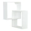 White Faux Wood Cube Ledge, 12x18 -Luxeframe Shop white faux wood cube ledge 12x18 1