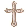 White Faux Wood Wall Cross, 12" 4 White Faux Wood Wall Cross, 12" -Luxeframe Shop white faux wood wall cross 12