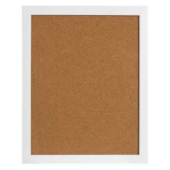 White Framed Utility Cork Board, 20x16