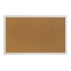 White Framed Utility Cork Board, 20x32 -Luxeframe Shop white framed utility cork board 20x32 1