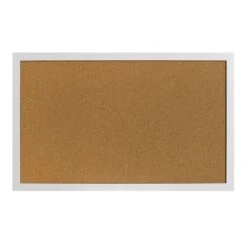 White Framed Utility Cork Board, 20x32