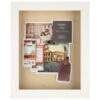 White Shadowbox Linen Back With Pins, 8x10 -Luxeframe Shop white shadowbox linen back with pins 8x10 1
