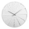 White Slat Wall Clock, 20"