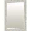 White Solid Wood Antique Wall Mirror, 30x42 3 White Solid Wood Antique Wall Mirror, 30x42 -Luxeframe Shop white solid wood antique wall mirror 30x42 1