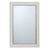White With Gold Framed Wall Mirror, 24x36