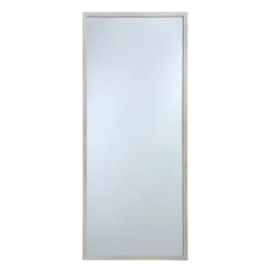 White Wood Frame Leaner Mirror, 24x58