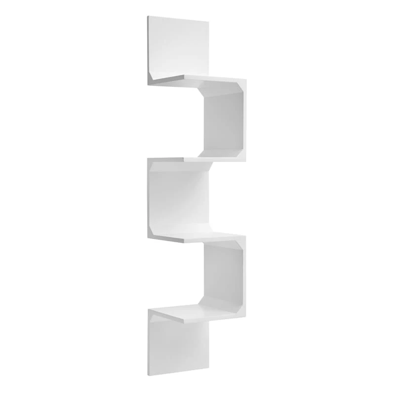 White Wooden Corner Ledge, 8x39 1 White Wooden Corner Ledge, 8x39
