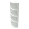 White Wooden Corner Shelf, 8x32 -Luxeframe Shop white wooden corner shelf 8x32 1