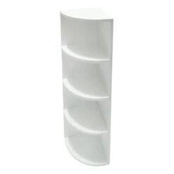 White Wooden Corner Shelf, 8x32