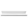 White Wooden Photo Ledge, 36" -Luxeframe Shop white wooden photo ledge 36