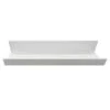 White Wooden Photo Ledge Shelf, 24" -Luxeframe Shop white wooden photo ledge shelf 24