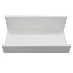 White Wooden Photo Wall Ledge, 12"