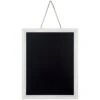 Whitewash Ridged Profile Hanging Chalkboard, 12x16