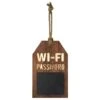 Wifi Password With Rope Hanger Wall Sign, 6x16 -Luxeframe Shop wifi password with rope hanger wall sign 6x16 1