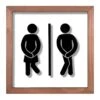 Women & Men Bathroom Wall Art, 10" -Luxeframe Shop women men bathroom wall art 10