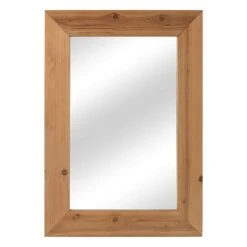 Wood Grain Wall Mirror, 26x36