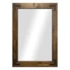 Wood & Metal Accents Framed Wall Mirror, 32x44