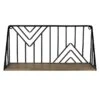 Wood & Metal Mountain Peak Wall Shelf, 18x9