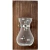 Wooden Glass Vase On Panel Wall Decor, 5x10