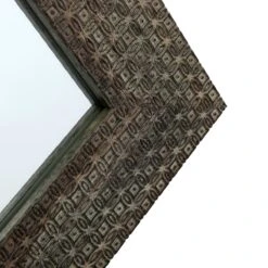 Woven Circle Wall Mirror, 22x28 -Luxeframe Shop woven circle wall mirror 22x28 4