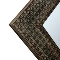 Woven Circle Wall Mirror, 22x28 -Luxeframe Shop woven circle wall mirror 22x28 5