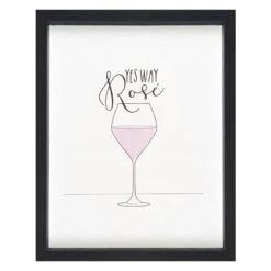 Yes Way Rose Framed Wall Decor, 11x14